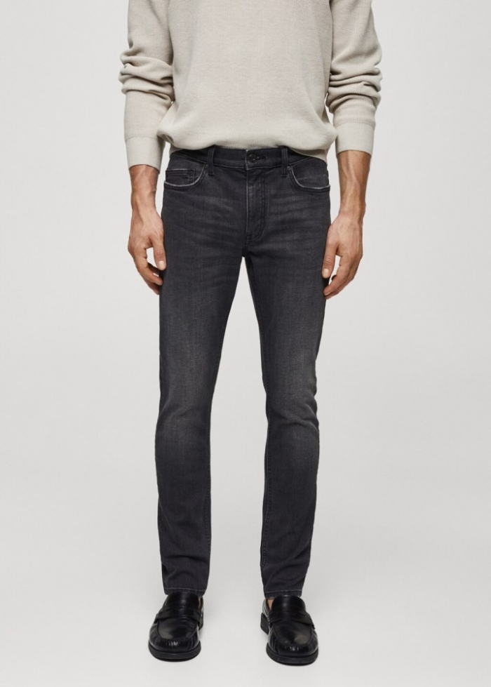 Mango Jeans skinny fit - Gris oscuro