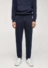 Mango Pantalón jogger algodón - Azul marino