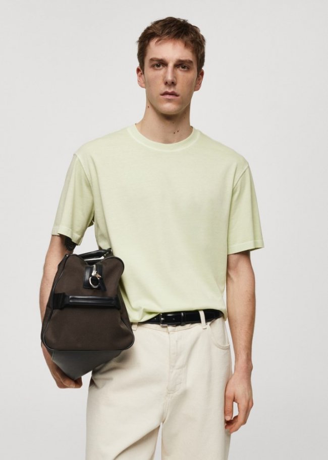 Mango Camiseta 100% algodón relaxed fit - Lima