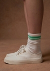 Mango Deportivas canvas cordones - Blanco