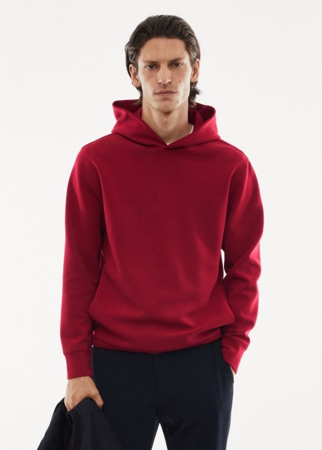 Mango Sudadera capucha transpirable - Rojo