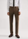 Mango Pantalón traje París super slim fit - Marrón