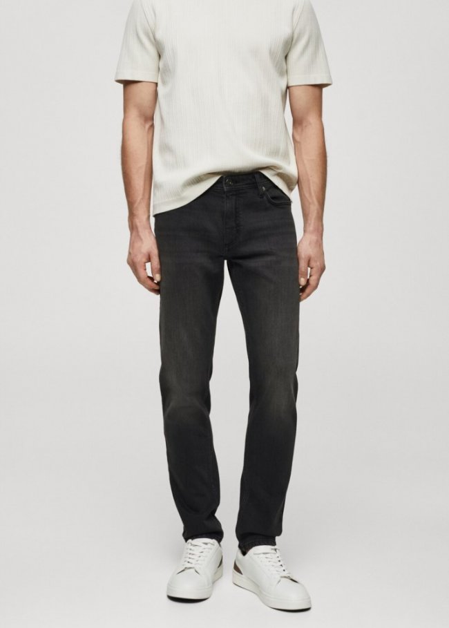 Mango Jeans Jan slim fit - Gris oscuro