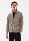 Mango Sudadera cremallera transpirable - Beige