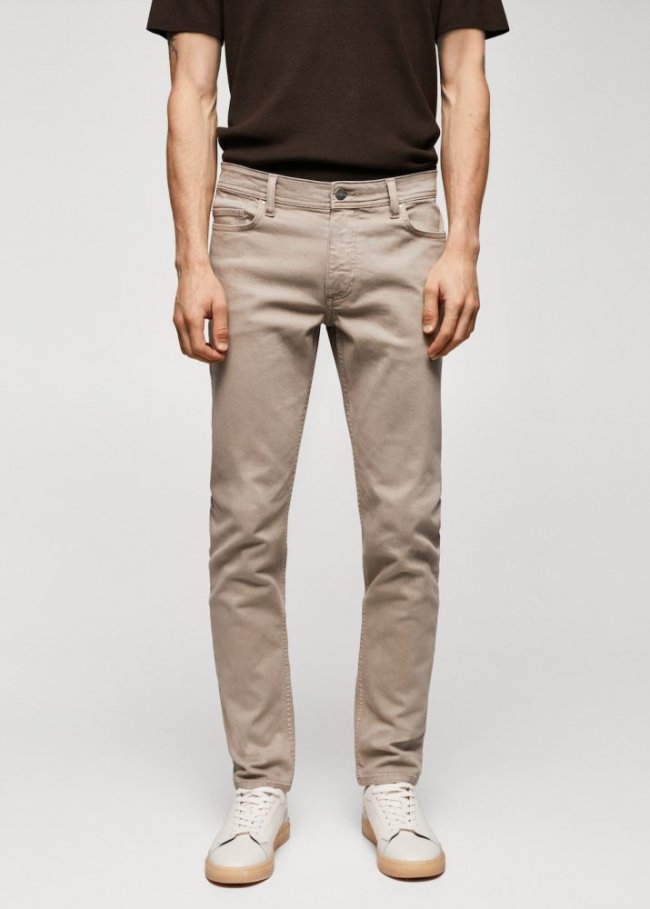 Mango Jeans Jan slim fit - Beige
