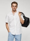 Mango Camisa classic fit cuello mao - Blanco
