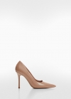Mango Zapato punta tacón - Nude