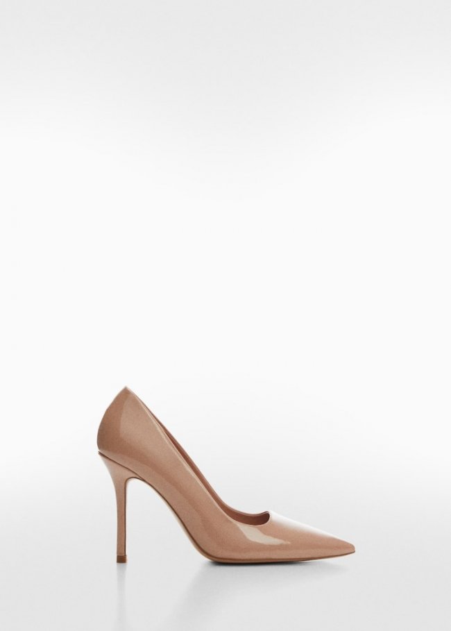 Mango Zapato punta tacón - Nude