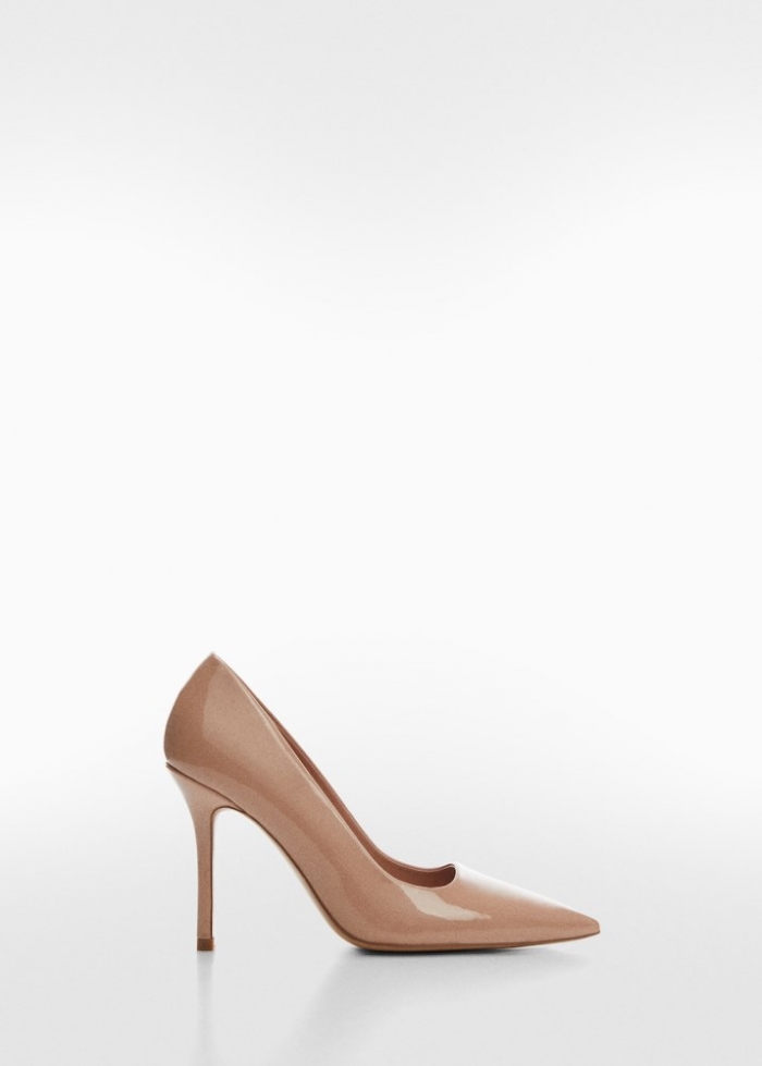 Mango Zapato punta tacón - Nude