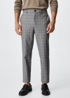 Mango Pantalón tapered fit stretch - Gris oscuro vigoré
