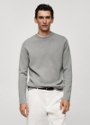 Mango Jersey punto medio regular fit - Gris