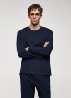 Mango Pack pijama algodón - Azul marino oscuro