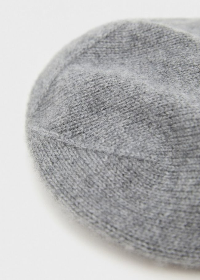 Mango Gorro 100% cashmere - Gris medio vigoré