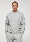 Mango Sudadera ligera algodón - Gris medio vigoré