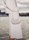 Mango Bolso hombro tachuelas - Blanco