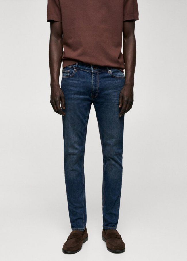 Mango Jeans Jude skinny fit - Azul oscuro vintage