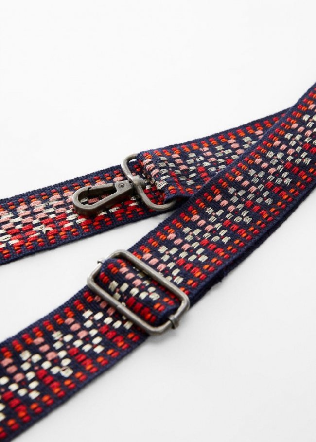 Mango Correa bolso estampada - Azul marino oscuro