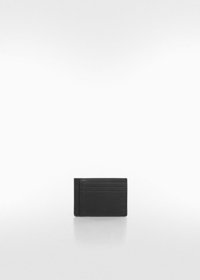 Mango Tarjetero abatanado anti contactless - Negro