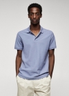 Mango Polo algodón piqué - Lavanda