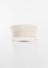 Mango Gorra baker algodón - Blanco roto