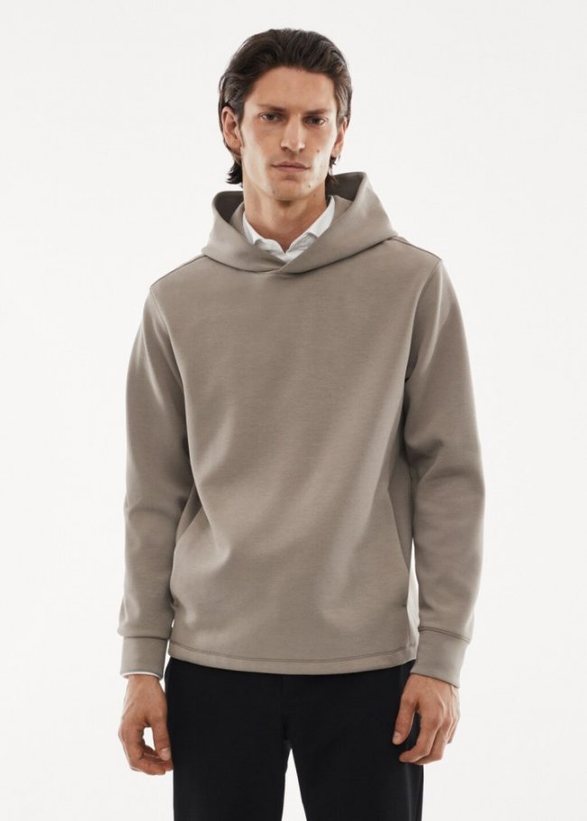 Mango Sudadera capucha transpirable - Beige