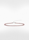 Mango Cinturón trenzado strass - Rosa