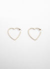 Mango Pendientes corazón - Oro