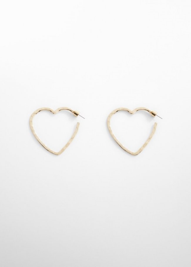 Mango Pendientes corazón - Oro