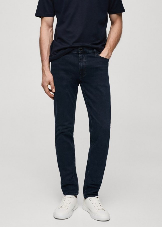 Mango Jeans Patrick slim fit Ultra Soft Touch - Azul oscuro intenso