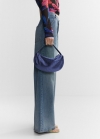 Mango Bolso hombro cristales - Azul noche