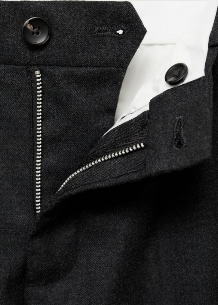 Mango Pantalon uniformm - Gris oscuro vigoré