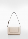 Mango Bolso bandolera solapa - Blanco roto