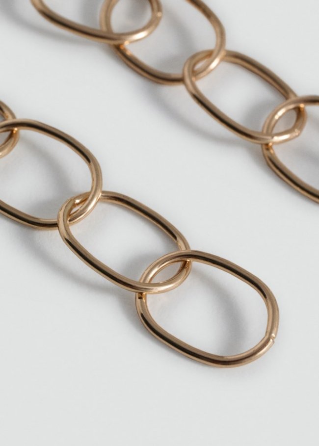 Mango Pendientes aros entrelazados - Oro