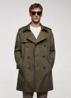 Mango Gabardina clásica water repellent - Khaki