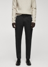 Mango Pantalón cargo pinzas - Gris oscuro vigoré