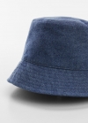 Mango Gorro bucket denim - Azul medio