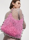 Mango Bolso abalorios - Rosa