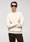 Mango Sudadera ligera algodón - Crudo