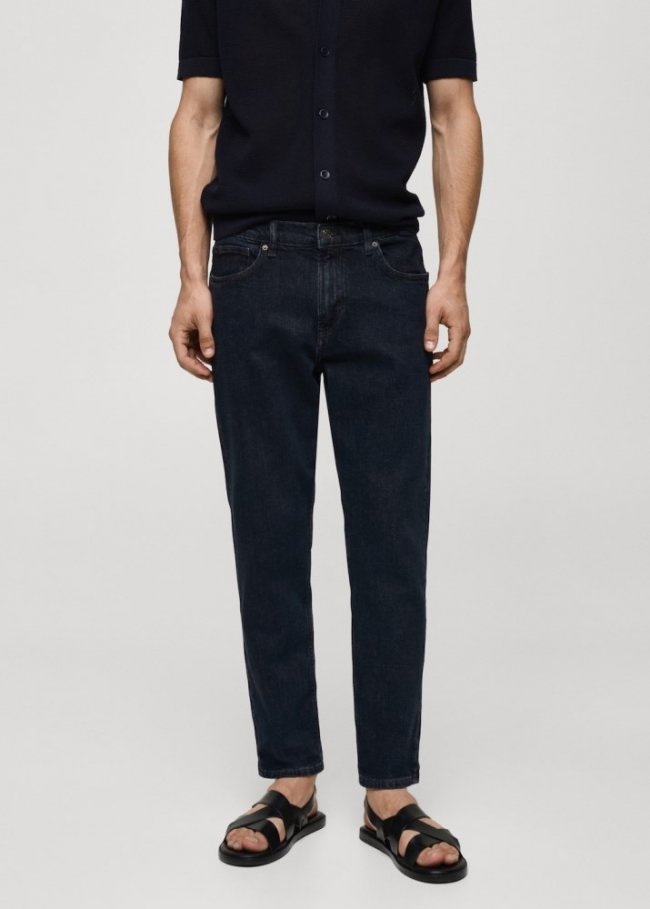 Mango Jeans tapered-fit - Azul oscuro intenso