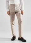 Mango Pantalón traje super slim fit cuadros - Beige