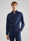 Mango Camisa traje slim fit algodón - Azul marino