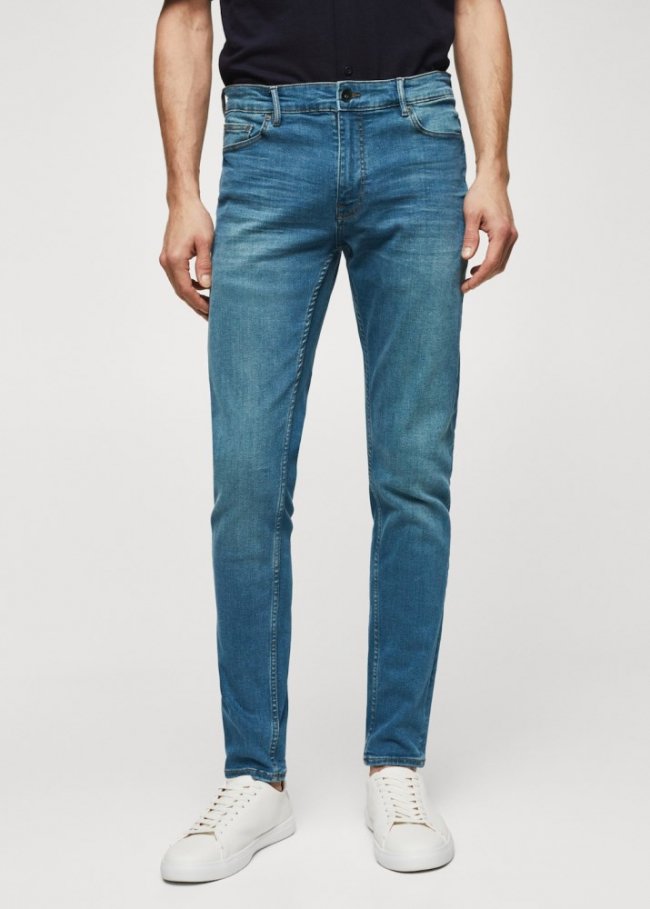 Mango Jeans Jude skinny fit - Verde menta