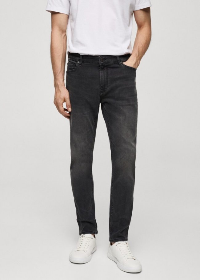 Mango Jeans Jude skinny fit - Gris oscuro