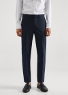 Mango Pantalón traje estampado slim fit tejido stretch - Azul marino oscuro