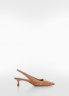 Mango Zapato destalonado tachuelas - Marrón medio
