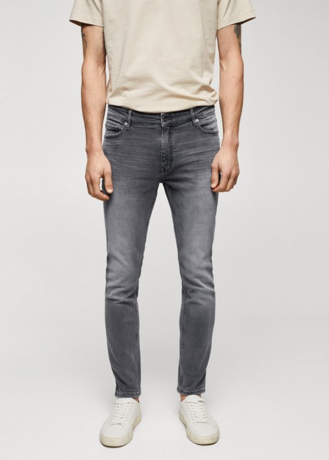 Mango Jeans Jude skinny fit - Gris oscuro