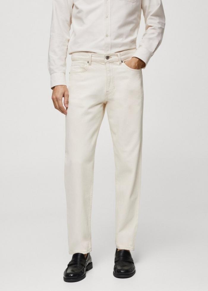 Mango Jeans Bob straight fit - Crudo