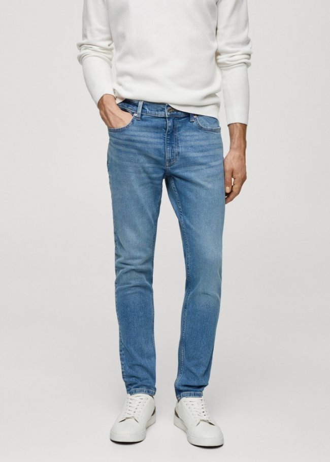 Mango Jeans skinny fit - Azul medio