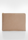Mango Funda portátil efecto animal print - Rosa palo