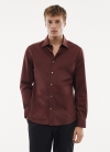 Mango Camisa regular fit algodón stretch - Granate